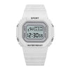 YIKAZE Sports Watch Boys Girls Student LED Electronic Watch Colorful Men Women Square Digital Watches Waterproof Rubber Clock