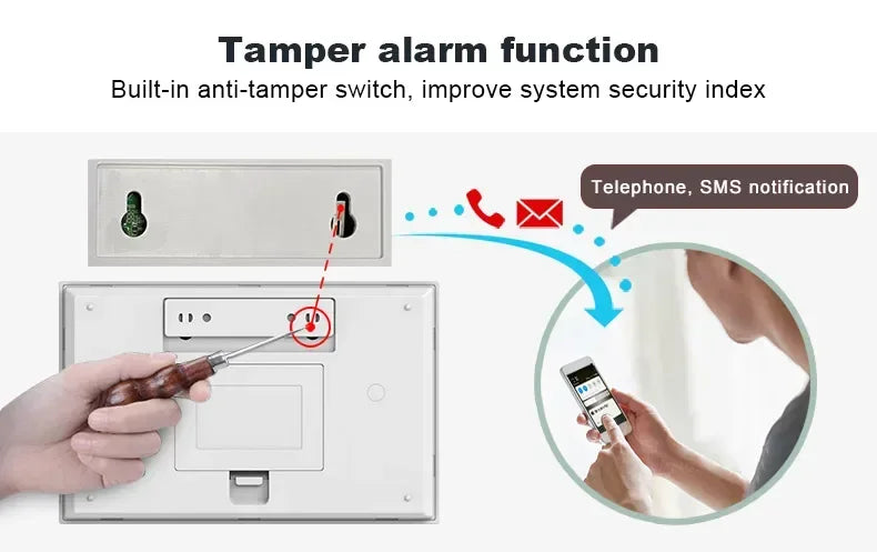 New Wireless Home Alarm System GSM WiFi With Motion Sensor Detector Burglar Alarm For Tuya SmartLife APP Garden Home Alarm PG105