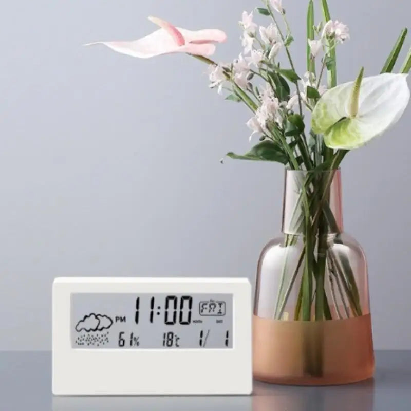 Home Essential – Indoor LED Digital Thermometer, Hygrometer Clock and Weather Station