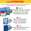 Generation 11 Inch (2025), iPad 10th Generation 10.9 Inch (2022) -  Cover with Clear Transparent Back Shell