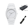 Simple casual men's women's watches, macaroon color quartz watches, round dial quartz watches, suitable for daily life, gifts