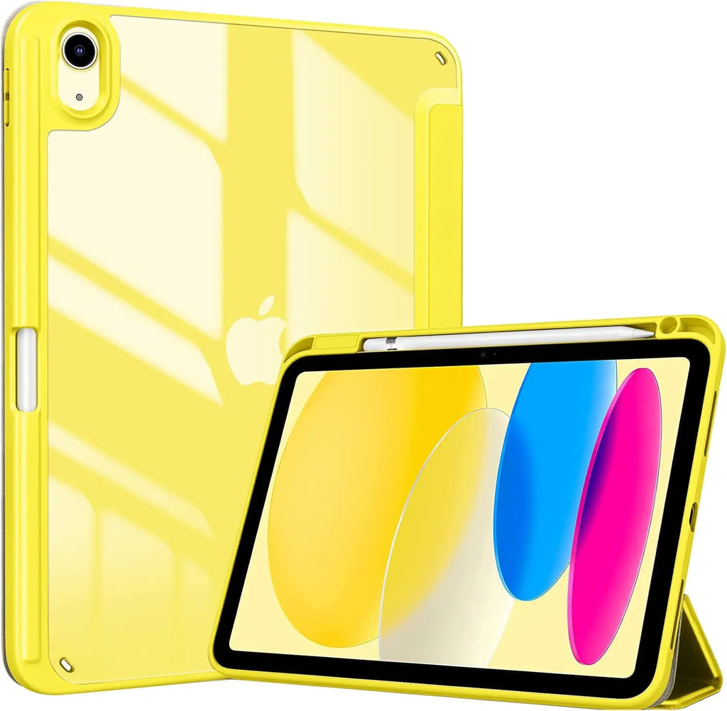 Generation 11 Inch (2025), iPad 10th Generation 10.9 Inch (2022) -  Cover with Clear Transparent Back Shell