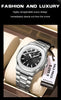 POEDAGAR Top Luxury Brand Man Watch Sports Waterproof Luminous Date Men Wristwatch Square Dial Quartz Men's Watches High Quality