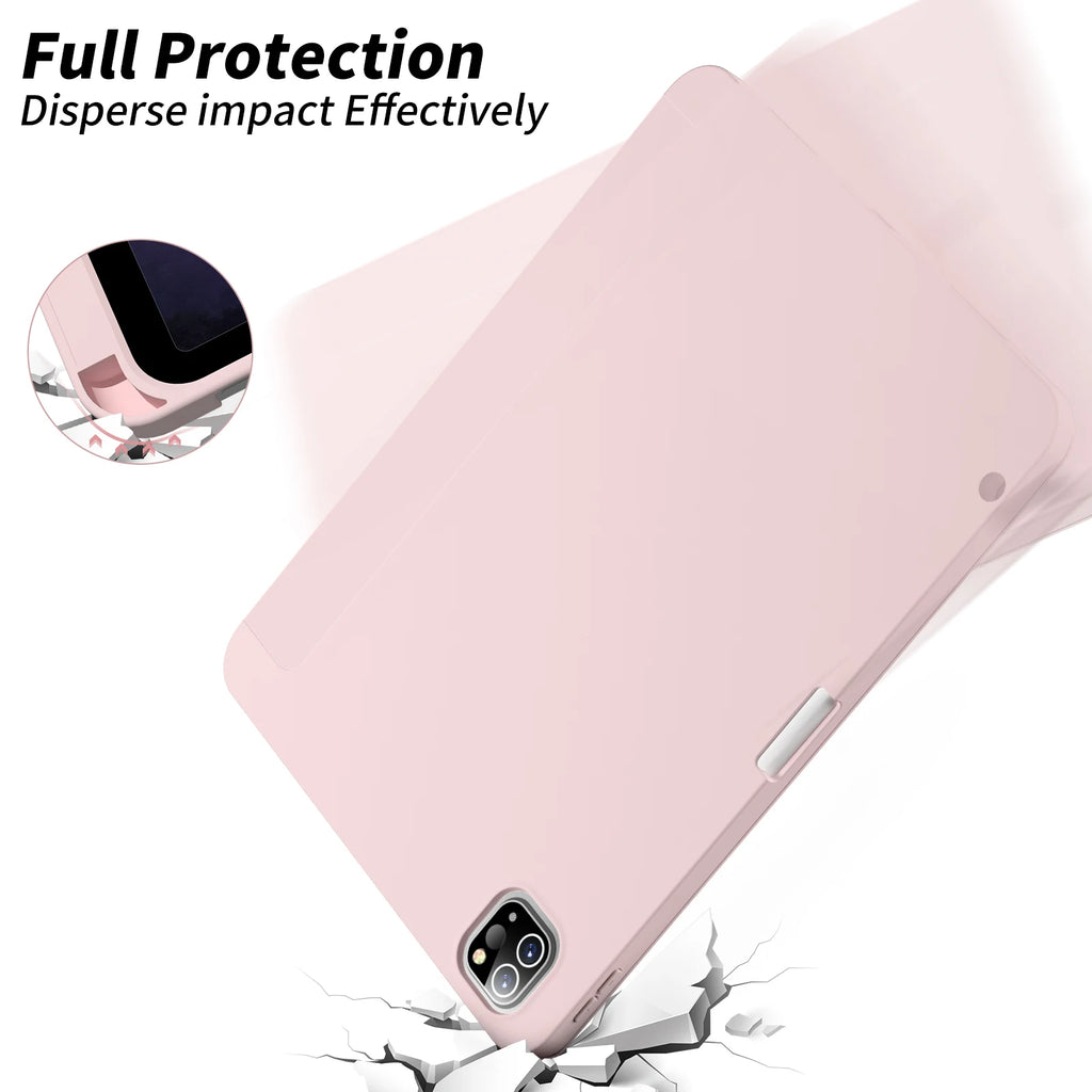 RBP For iPad Pro 11 12.9 inch with Pencil Holder Case, For iPad Air 4/5th Generation 10.9 inch mini 6 Soft Slim TPU Tablet Cover