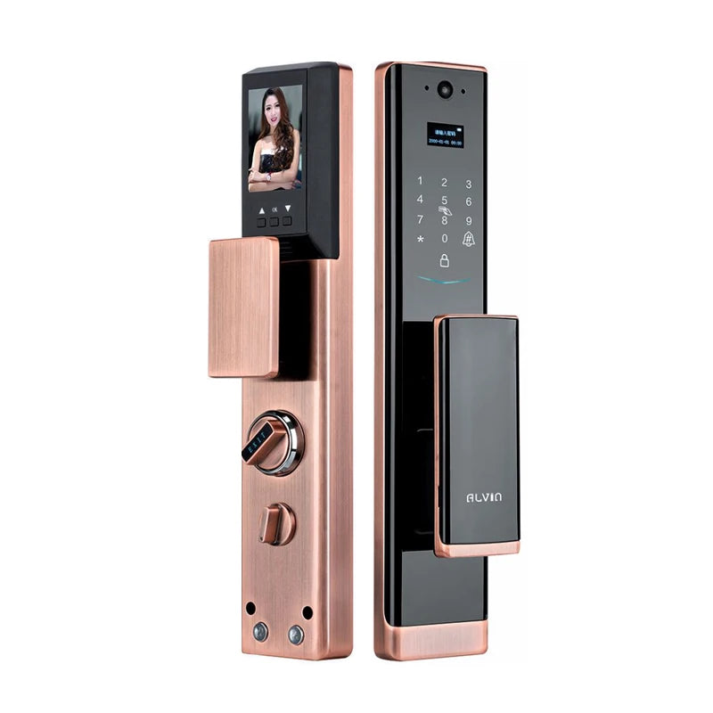 House Electric App Wifi Digital Smart Door Lock Camera Home Security Finger Print Doorlock Keyless Entry Candado Inteligente
