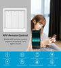 Smart Home  Homekit Smart WiFi Push Button Wall Switches 1/2/3Gang LED Room Lights for iphones Works with Siri Voice