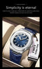 POEDAGAR Top Luxury Man Watch Date Waterproof Luminous Leather Watches For Men High Quality Square Men's Quartz Wristwatch Reloj