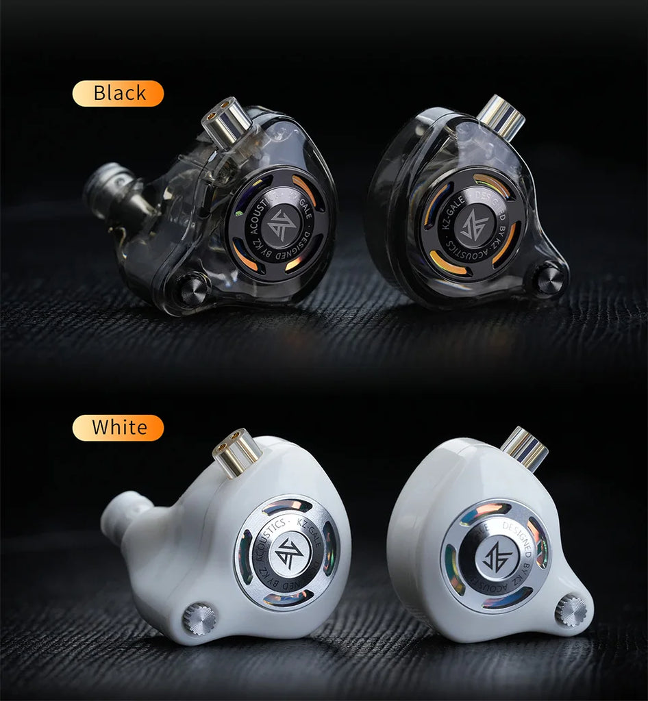 KZ Gale In-Ear Gaming Earphones E-sports Bass Metal Earbuds for Video Game Stage Live Sound Headphones