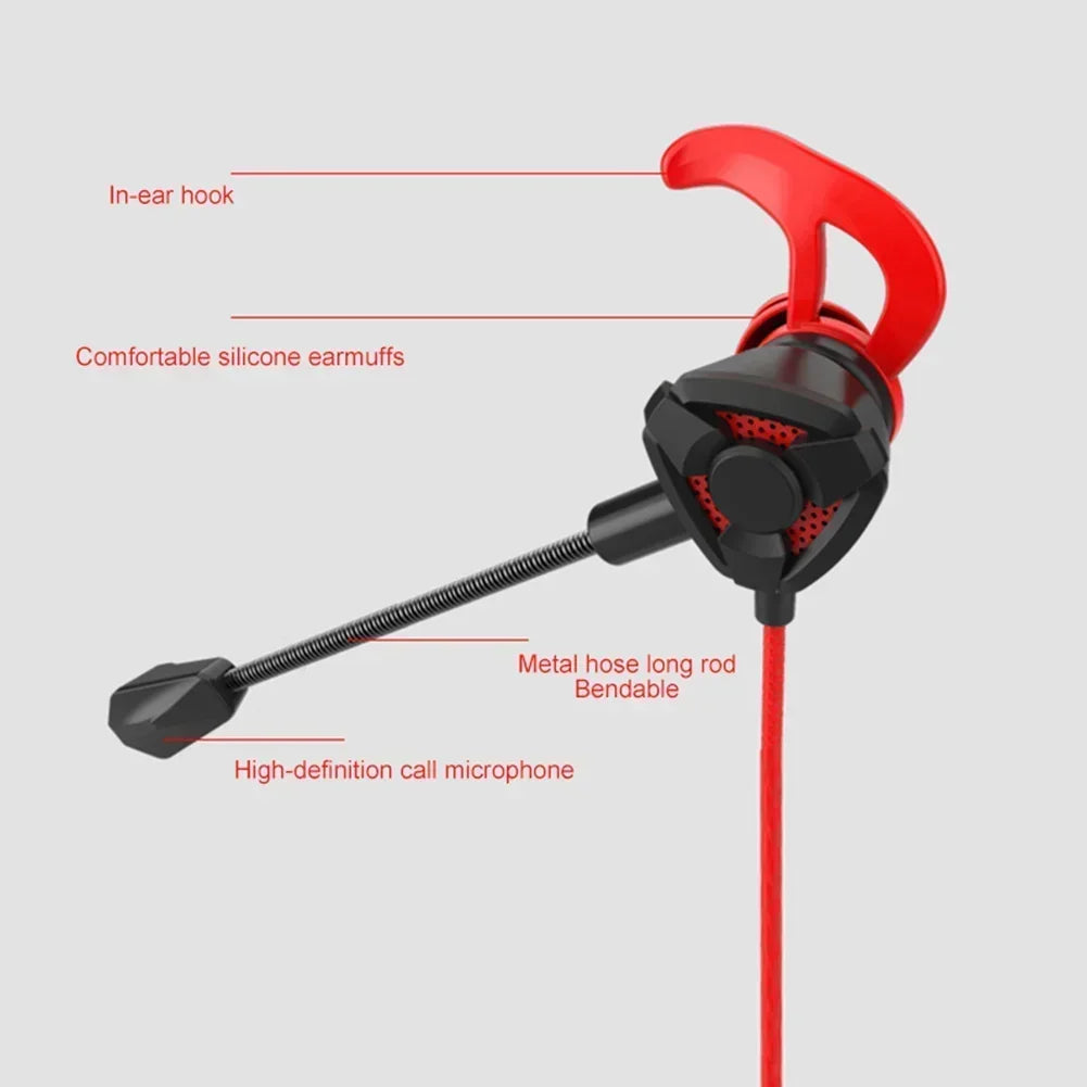 Universal Wired Earphone Headset Gamer Headphones Gaming Earbuds With Mic For Pubg PS4 CSGO Casque Phone Tablet Laptop Game