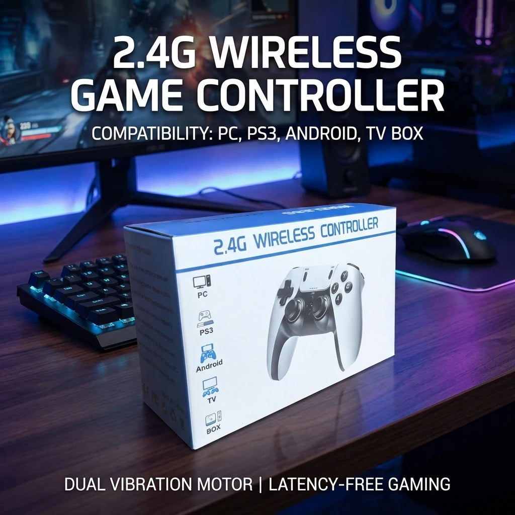 Wireless Gaming Controller - Handheld Game Console with Entertainment Gamepad for PS1 PS2 PS3 PC Android