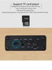 Wireless Bluetooth 5.0 Speakers For Computers Wooden Alarm Clock Display Sound System Player with AUX TF FM Radio Subwoofer Box