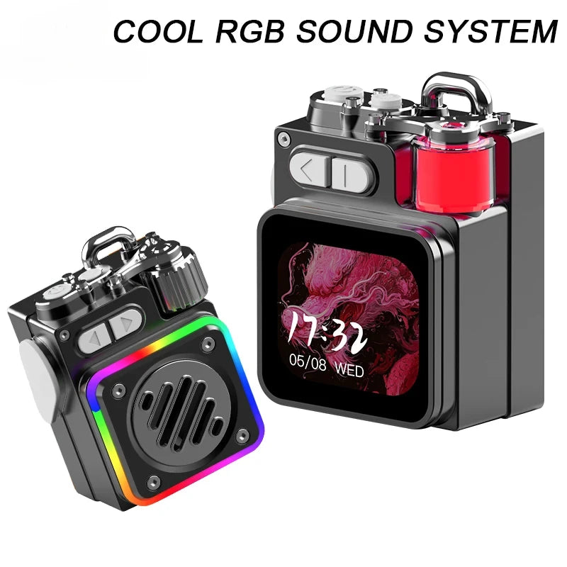 Powerful Bluetooth Speaker, Bass Wireless Outdoor Speakers LED Display Screen with RGB Desktop Subwoofer