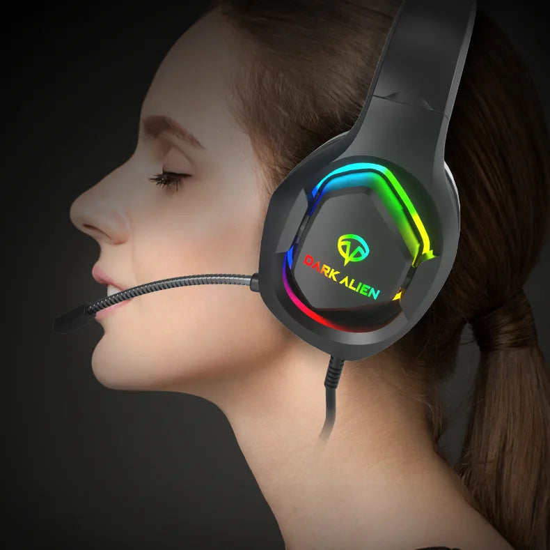 Gaming Headphones For PC/PS4/PS5 EKSA E1000 7.1 Surround RGB Gaming Headset Gamer USB Wired Headphones With Noise Cancelling Mic