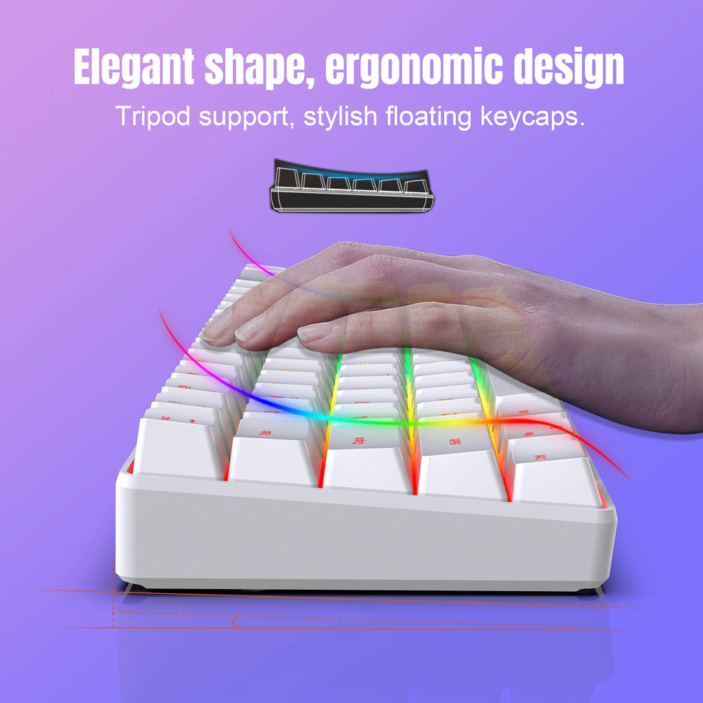 60% gaming Keyboard and mouse combo set gamer white key board combo computer wired keyboards mouses office teclado for laptop pc