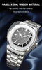 POEDAGAR Top Luxury Brand Man Watch Sports Waterproof Luminous Date Men Wristwatch Square Dial Quartz Men's Watches High Quality