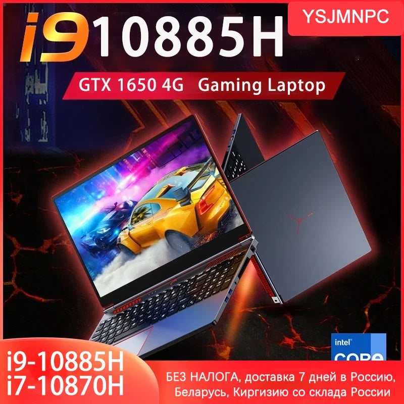 High-Performance 16.1" Gaming Laptop Powered by Intel Core I9-13900H/i9-10885H, 6GB Dedicated Graphics, Windows 11, Fully Upgr