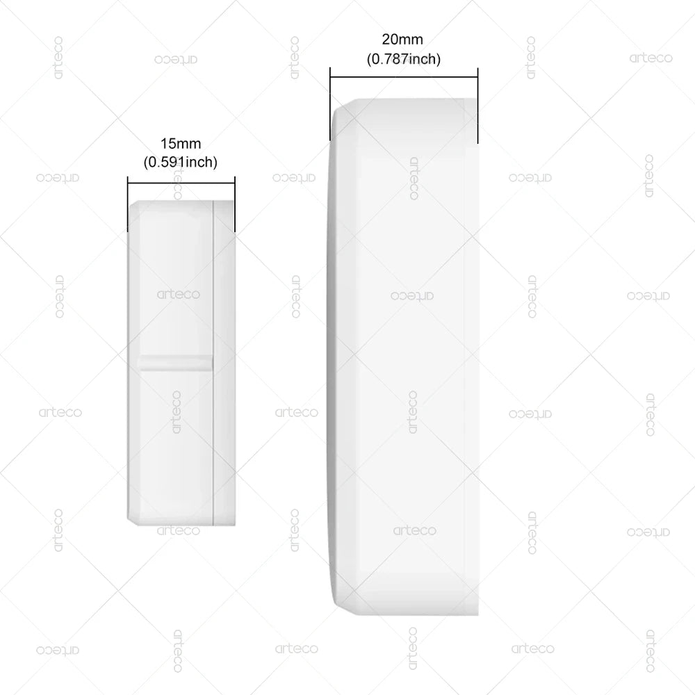 Zigbee Door Window Sensor Smart Home Security Alarm Wireless Magnetic Anti-theft Contact Detector App Remote Monitor Support Z2M