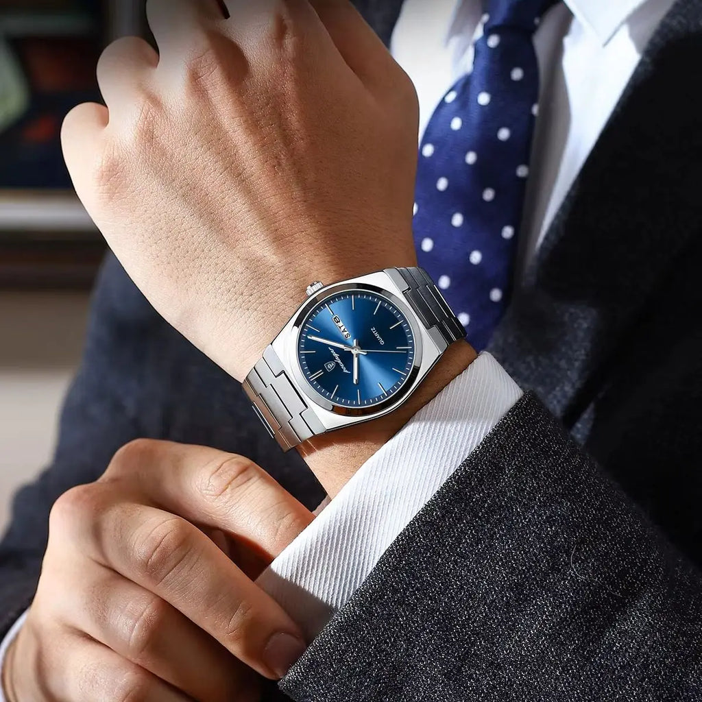 POEDAGAR High Quality Watches For Men Stainless Steel Waterproof Luminous Man Watch Date Week Luxury Business Quartz Men's Watch