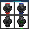 Men's Watch Fashion Sports Electronic Wristwatch Large dial Multifunctional Waterproof Luminous Alarm Kids Male's Military Watch