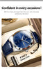 POEDAGAR Luxury Trend Men Watch Waterproof Luminous Date Week Man Wristwatch Military Outdoor Leather Men's Quartz Watches Reloj