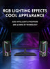 Bluetooth RGB computer speaker, desktop computer speaker, laptop speaker, desktop stereo speaker, USB powered, with LED ambient