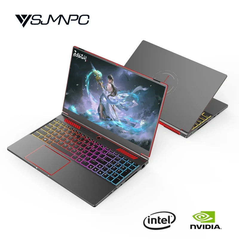 16.1-inch HD Ultra Slim Gaming Laptop, RTX 4050 6G, Intel Core I9/i5 CPU, Win11 Pro, Dual DDR5 & Dual M.2 Storage Expansion Thin