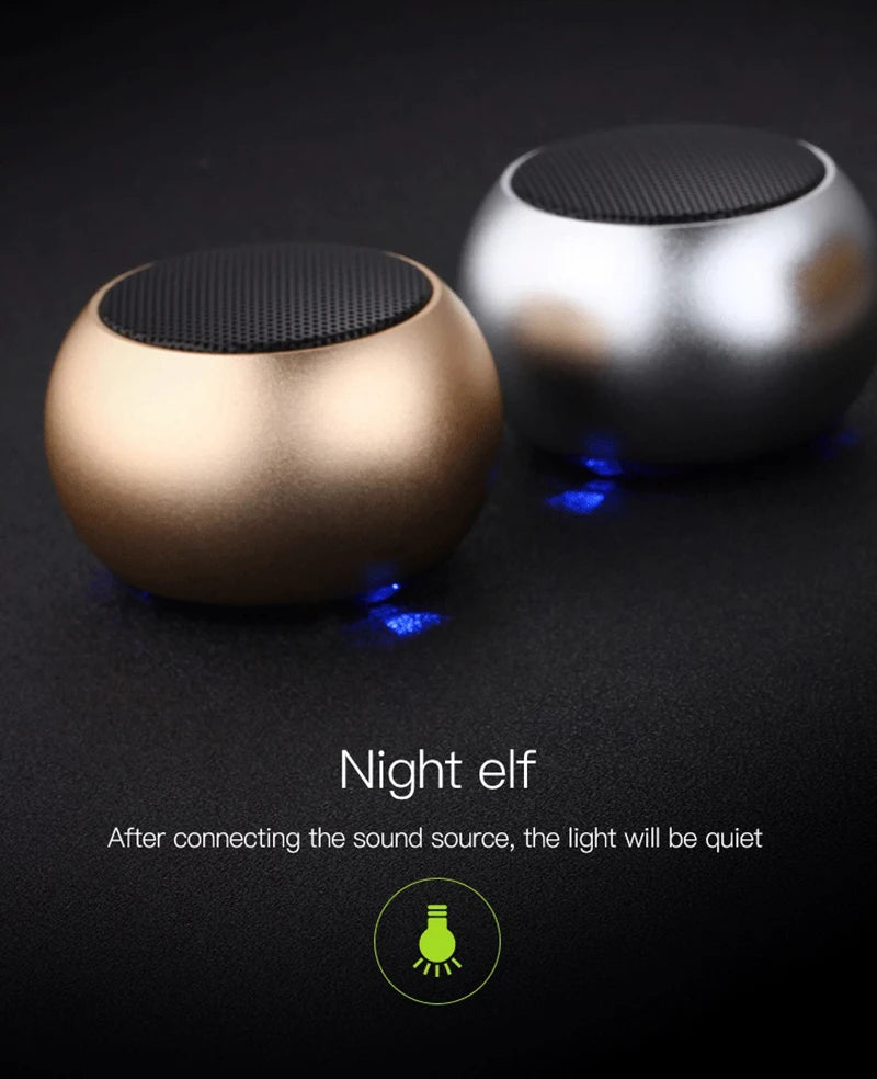 Bluetooth Wireless Speakers TWS Handfree Portable Cell Phone Speaker	Small Subwoofer Bass Sound Box Mini Soundbox Metal