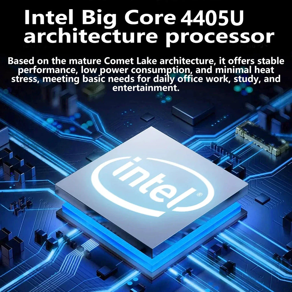 Ultra Slim LENO 14.1" Laptop Intel 4405U Windows11 16GB 2TB SSD 1920*1080 Display Office Gaming Study Computer