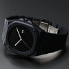 Premium Men's Black Watch with Calendar, Quartz Movement, Gift Box, Polycarbonate Plastic Case, Women's Attention