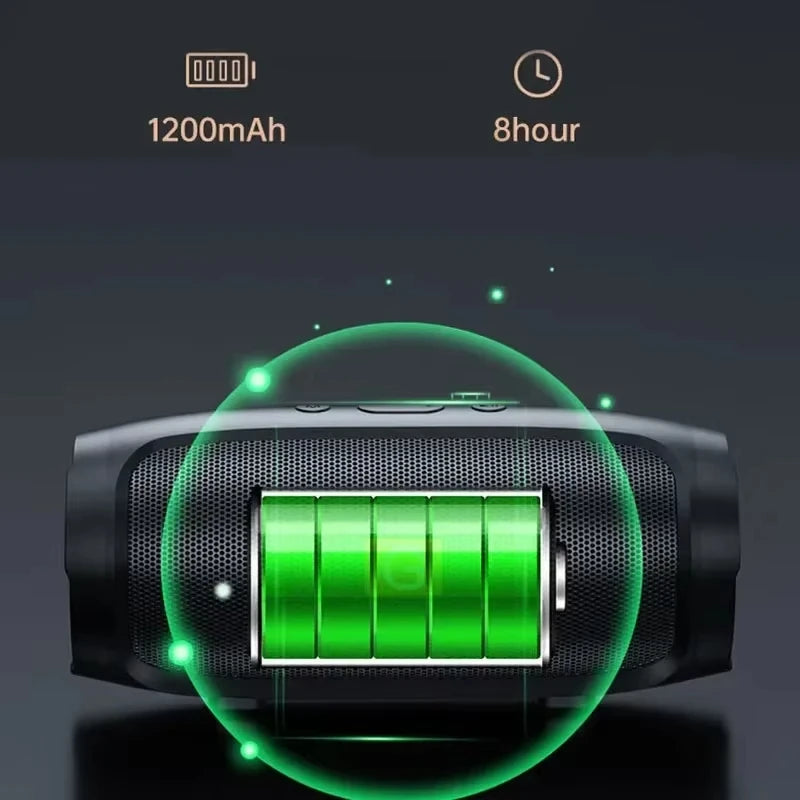 Lenovo Bluetooth Speaker Dual Speaker Stereo TF USB Playback FM Voice Broadcasting Subwoofer Outdoor Wireless Portable Speakers