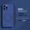 【Iron Plate Glue on Surfce 】Ultra Thin Hard Magnetic Frameless Phone Case For iPhone 15 14 Pro Max 13 12 Mini 11 Pro Max Cover