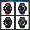Men's Watch Fashion Sports Electronic Wristwatch Large dial Multifunctional Waterproof Luminous Alarm Kids Male's Military Watch