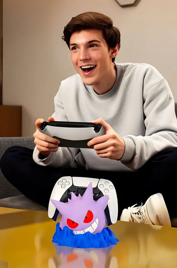 Gengar Game Controller Stand Headphone Holder For Ps5 Xbox Switch Desktop Storage Organizer Gaming Accessories For Adult Gamers