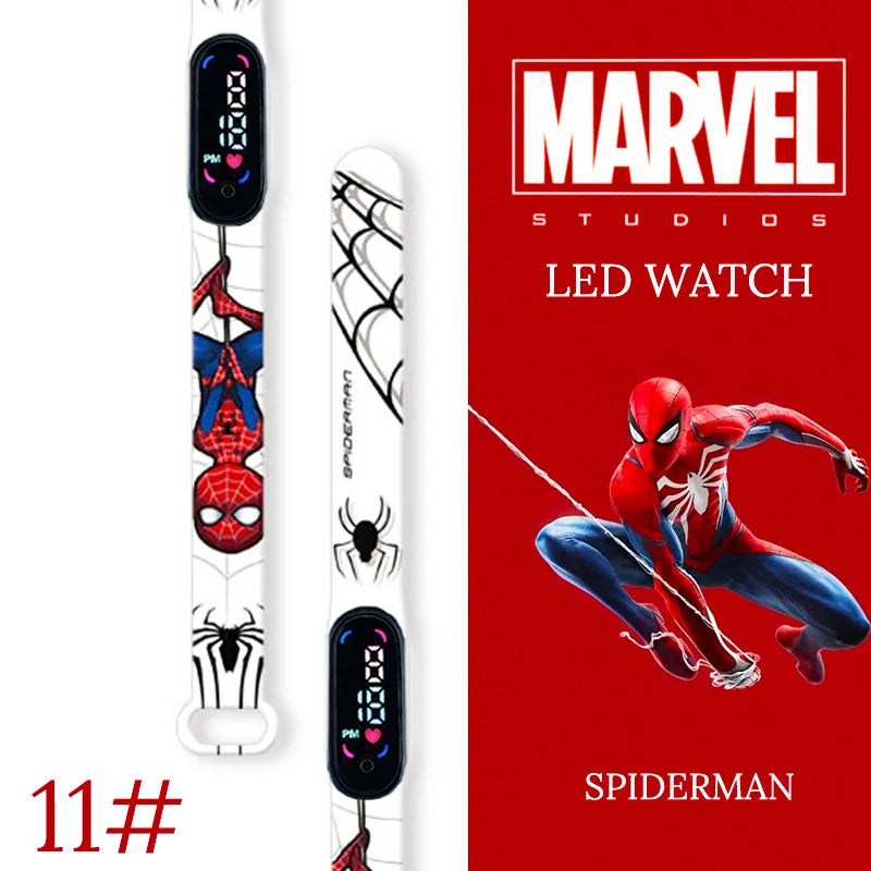 New Spiderman Kid's Watches Men Sport Wristband Bracelet Waterproof Children Digital Watch Boys LED Clock relogio montre