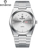 BINBOND Fashion New Men Business Watch Leisure Quartz Stainless Steel Buckle Watches Waterproof Luminous Calendar Men's Watches