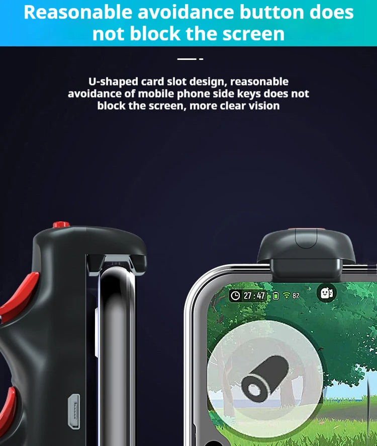 2025 New Ghost S07 Wireless Bluetooth Mobile Gaming Controller FPS Game Auxiliary Controller Intelligent Mapping For Android IOS