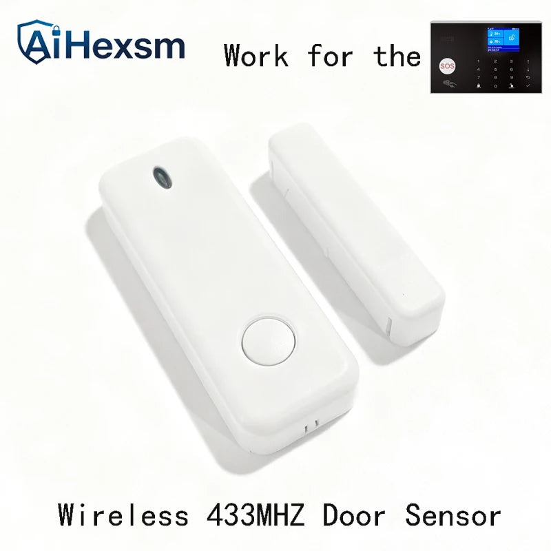Home 4G GSM Alarm Security System 433MHz Wireless 2.4G WIFI Smart Alarm Kit Works with TUYA Smart Life APP Compatible with Alexa