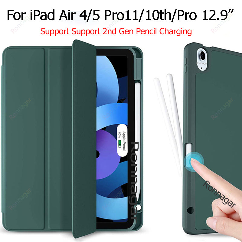 New iPad Pro 11 Inch Case 2022(4th Gen)/ 2021(3rd Gen) with Pencil Holder Ipad Pro 11 12.9 iPad 10th Gen iPad Air4 5 10.9 inch