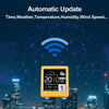 Smart WiFi Digital Desk Clock Weather Station Multi-Functional Alarm GIF Display Desktop Decor Gadget for Bedroom Home Office