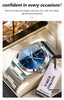 POEDAGAR Luxury Watches For Men Stainless Steel Waterproof Luminous Man Watch Date Week Fashion Casual Men's Quartz Watch Reloj