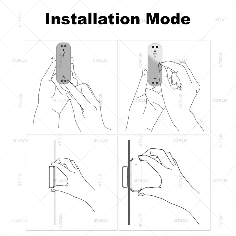 Zigbee Door Window Sensor Smart Home Security Alarm Wireless Magnetic Anti-theft Contact Detector App Remote Monitor Support Z2M