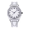Lightweight Polycarbonate case high tech black men's watch classic simple silicone strap men's quartz watch fashion style clock