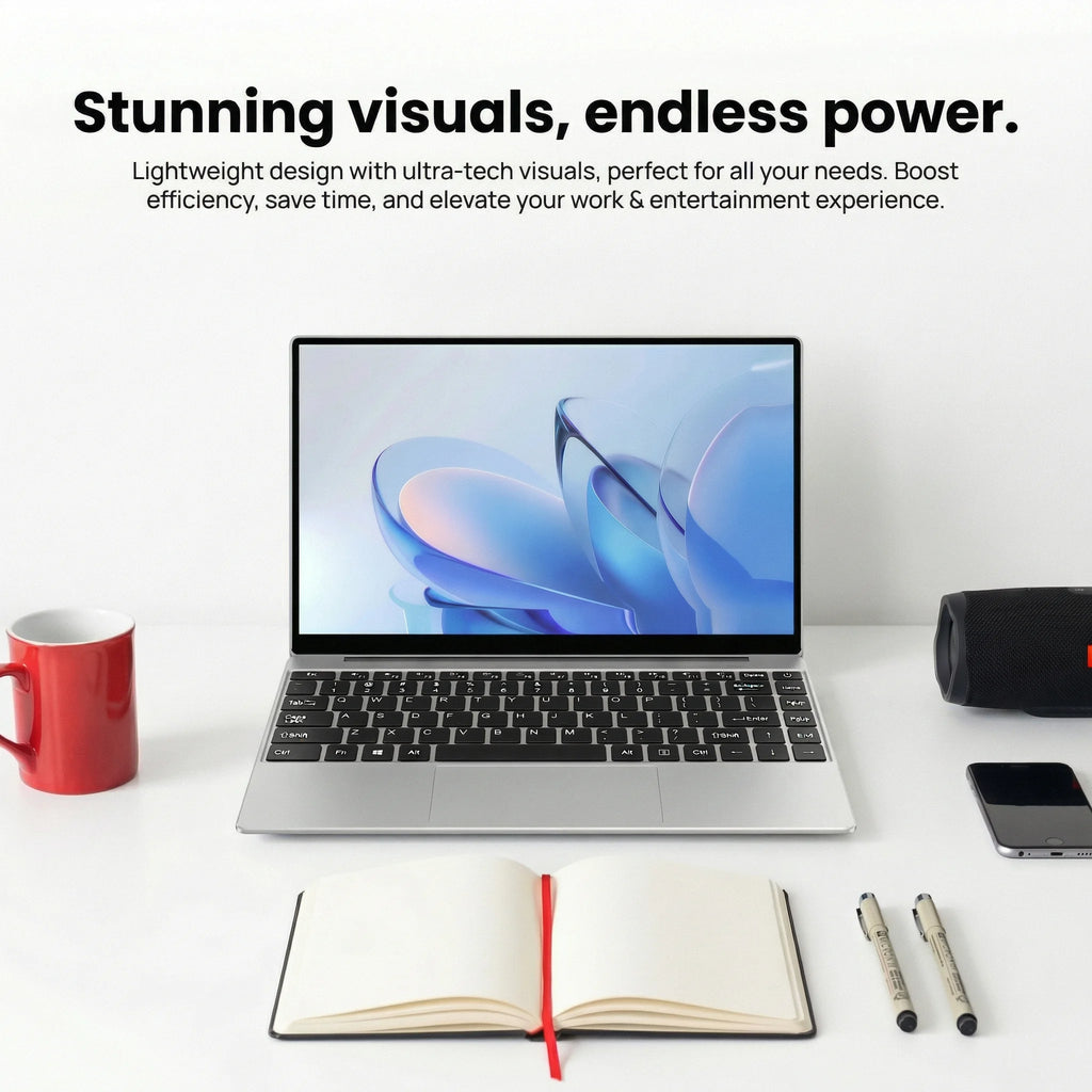 New Ultra Slim 14.1 Inch Laptop Intel Core I3-6100U 32GB RAM 2TB SSD 1920*1080 FHD Display Windows 11 Pro Office Study Computer