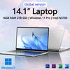 New Ultra Slim Laptop 14.1" 16GB RAM 2TB SSD Intel 4405U Gaming PC 1920*1080 Display Office Study Computer PC Windows 11 Pro