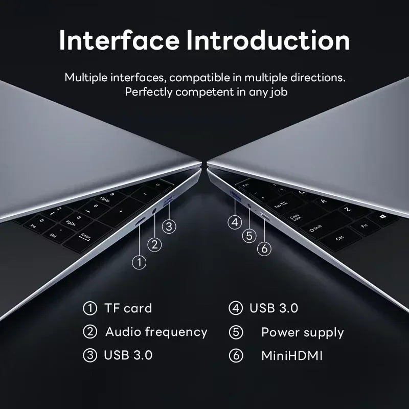 LENO 14.1" Ultra Slim Laptop Intel Core i9-9900 32GB 2TB Gaming Computer PC Windows11 Gamer office Ultra Slim Notebook 1080P HD