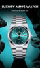 PAAZOMU Fashion Men's Quartz Watch Stainless Steel Waterproof Luminous Man Watch Chronograph Date Multifunction Watches For Men