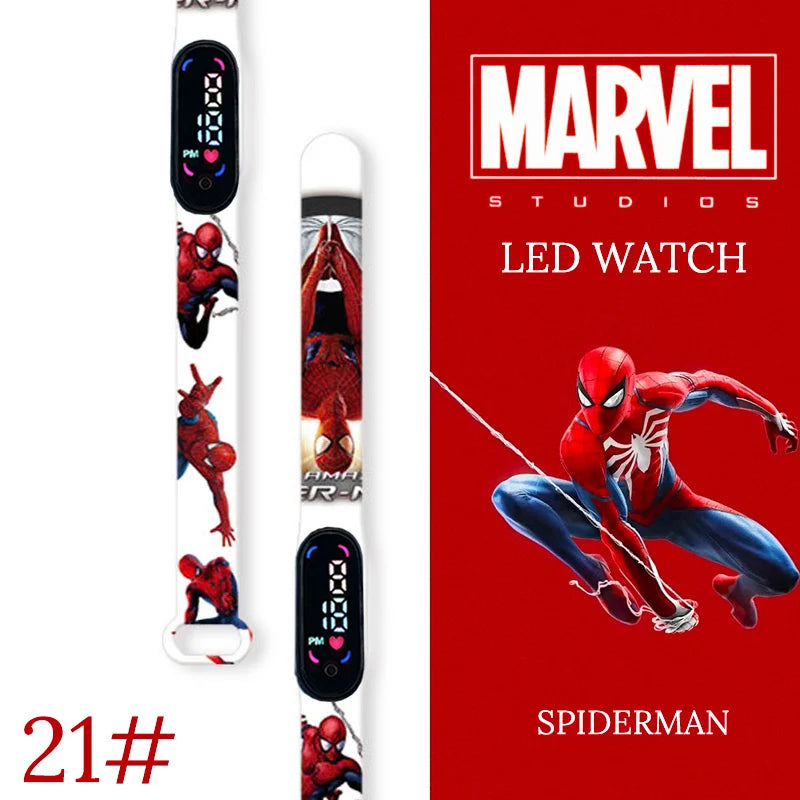 New Spiderman Kid's Watches Men Sport Wristband Bracelet Waterproof Children Digital Watch Boys LED Clock relogio montre