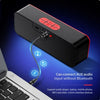 Portable Bluetooth Speaker Wireless Dual Horn Speakers Stereo Loudspeaker with FM Mode Hifi Sound IPX5 Waterproof Outdoor