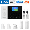 New Wireless Home Alarm System GSM WiFi With Motion Sensor Detector Burglar Alarm For Tuya SmartLife APP Garden Home Alarm PG105