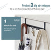 Hooks Over The Door 5 Hooks Home Bathroom Organizer Rack Clothes Coat Hat Towel Hanger Bathroom Kitchen Accessories